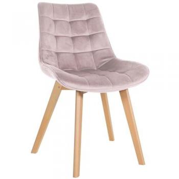 Silla de comedor Brook en terciopelo