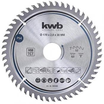 Lama circolare KWB 170 x 30 mm, taglio fine, ideale per legno e piani di lavoro