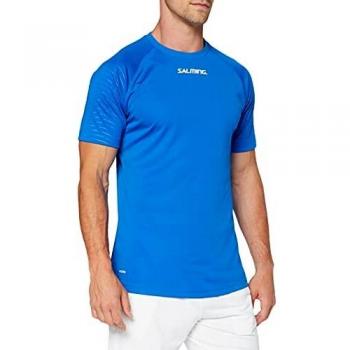 Men's Royal Blue Salming Granite Game Short Sleeve Tee S