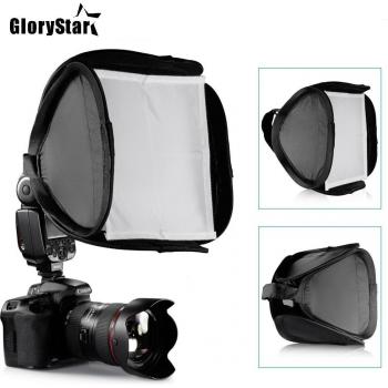 Compact 23×23 cm Universal Flash Softbox Diffuser
