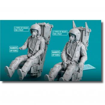 Reskit India Mirage Pilot MB 3D‑Print‑Set Schwinger Sitz 1/32