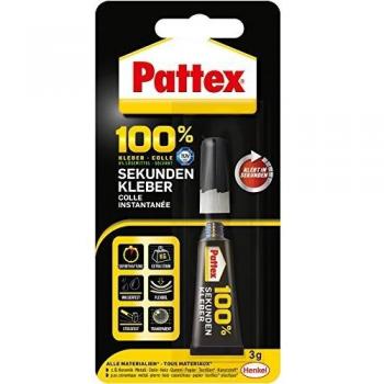 Pattex P1SK3 UltraGlue 3g QuickFix for Wood, Ceramic & Stone