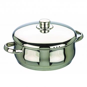 IBILI Cookware with Lid Oslo Contour, 32 cm, Stainless Steel, Silver