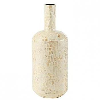 Nuye Mosaic Vase 54 cm Ivoire