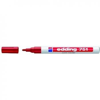Edding 751 Dauermarker Rot 10er Pack