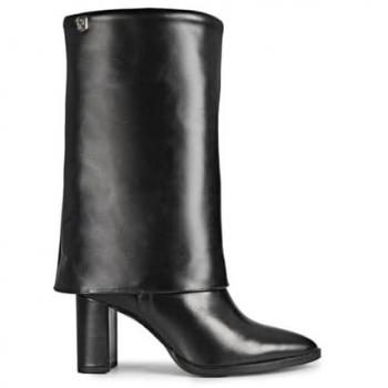 Botas Popa de Tacón en Piel para Mujer