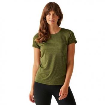 Fingal T-shirt Chiné Femme Taille 40 Olive Verte