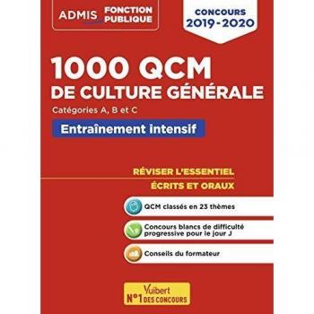 1000 QCM de culture générale: Concours de la fonction publique
