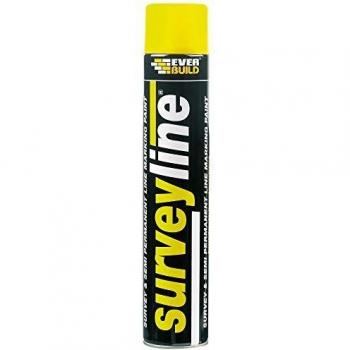 Everbuild Survey Line Marker Spray Yellow 700ml EVBSURVEYYE