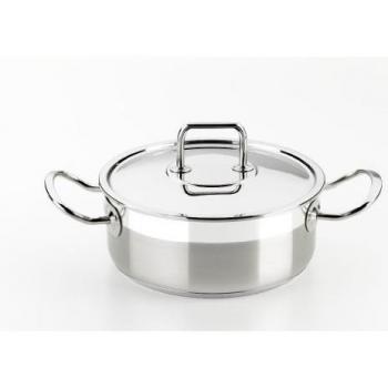 Casserole professionnelle en inox 18/10, 30 cm, couvercle inclus