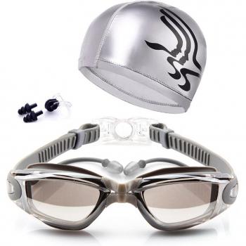 Pack Natation Adultes EDF88 – Lunettes enduites anti-buée + accessoires de confort