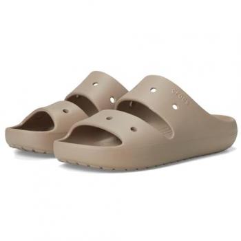 Crocs Classic Sandal V2 – Damen/ Herren M4/W6 – Grau/Braun