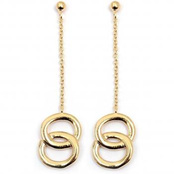 Les Trésors De Lily Infinity Gold Earrings