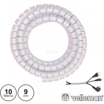 FasciaSpirale 10m Ø9mm Bianco Trasparente