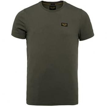 T-Shirt PME LEGEND, Herren, Gr. XXL (60), grau, Obermaterial: 95% Baumwolle, 5% Elasthan, normal, Rundhals, Kurzarm, Shirts, mit Logobadge