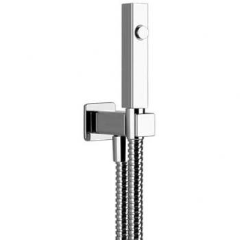 Gessi Rettangolo WC-Reinigungsbrause mit einem Strahl, 33823, PVD Schwarz gebürstet