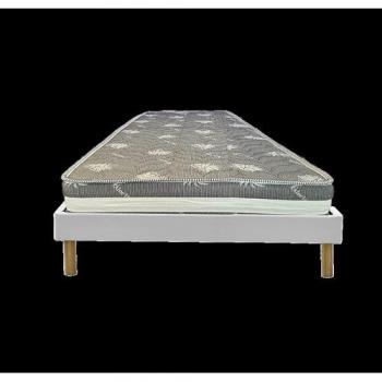 Matelas Orthopédique + Sommier Blanc 80x200 cm