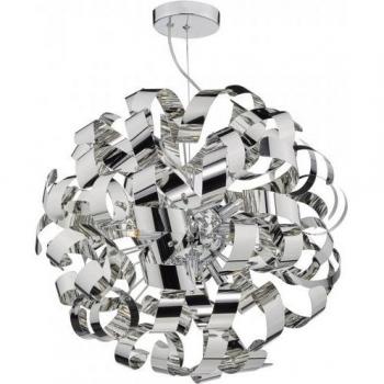 Rawley Ceiling Light, 9, Polished Chrome Finish
