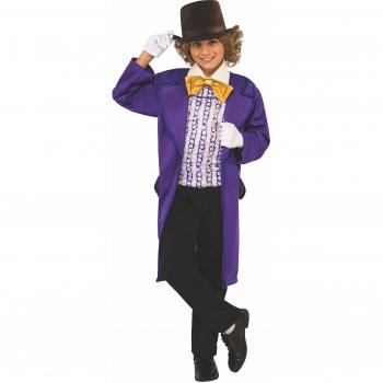 Willy Wonka Kids Costume (Deluxe, Medium)