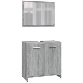 Meubles de salle de bain en bois d'ingénierie couleur gris Sonoma