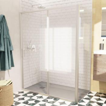 Mampara de Cristal Corredera Tex BB 140x100cm