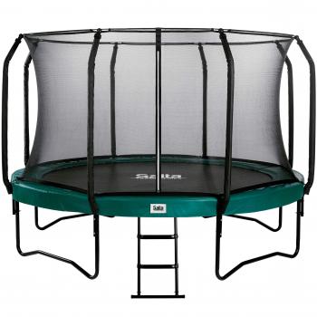 Salta First Class 427 cm Trampoline – Grüne Variante – Sicherheitsnetz & Leiter