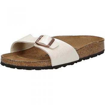 Birkenstock Madrid Graceful Pearl White Mules Women's Size 42