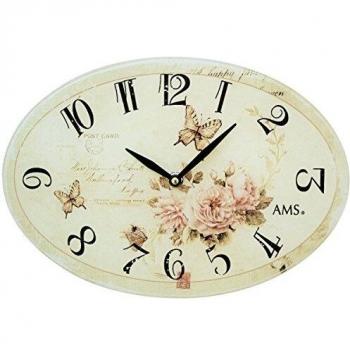 AMS Wanduhr „W9478“ – Bunte Wanduhren, 4 cm × 21 cm × 30 cm