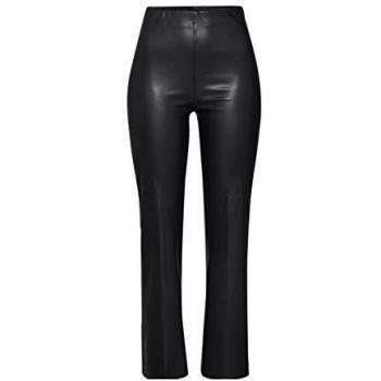 Pantaloni neri Kaylee PU Kickflare Soaked in Luxury, taglia 40