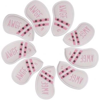 Ultimate 9-Piece PU Leather Iron Head Cover Set – Sturdy Sleeve Protection and Numbered Design