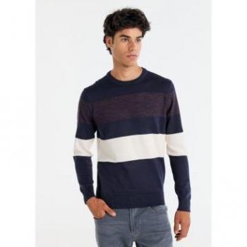 Sudadera con franja marinera a cuadros – Lois Jeans