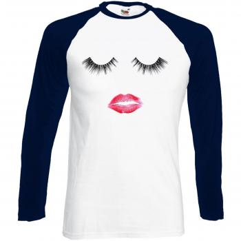 Baseball Sleeve Navy/White Tee