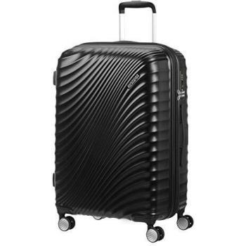 American Tourister Jetglam 4‑Rollen-Trolley, erweiterbar, Metallic Black