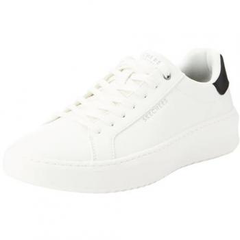 Sneaker Skechers Court Break Bianco Duraleather Uomo EU 45