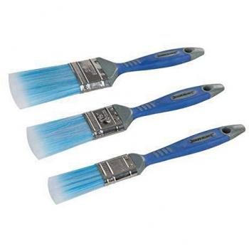 Silverline Set di Pennelli Sintetici 3 Pezzi 25/40/50 mm con Manico in Plastica