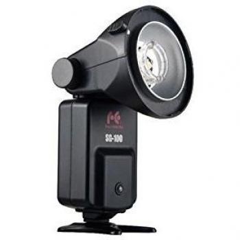 Estrobomáquina Falcon Eyes SG‑100BK con Kit de Baterías