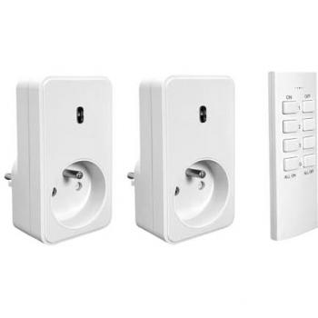 Tibelec Prises Intelligentes 2x – On/Off Télécommandé