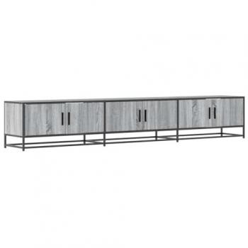 Mueble para TV de madera gris Sonoma 240x35x41 cm