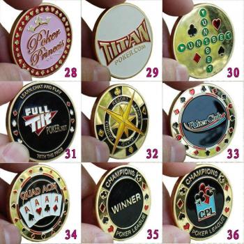 Lote de 10 Tarjetas Guardias para Poker con Protector y Botones Texas Hold’em (28-36)