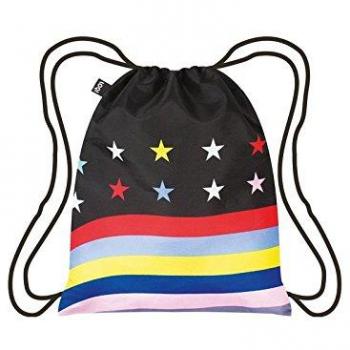 Black Flag Drawstring Back‑Pack