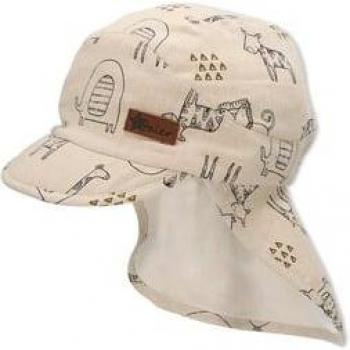 Berretto a Punta con Protezione Nucale Sterntaler Beige Safari