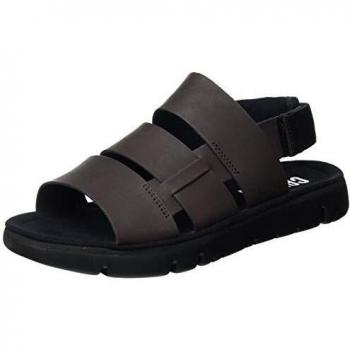 Camper para hombre. Sandalias de piel Oruga marrón Camper