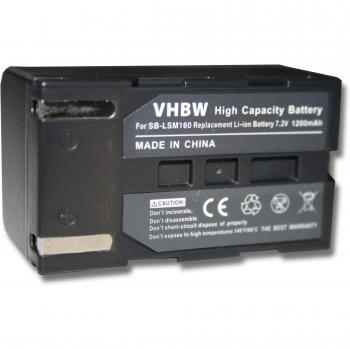 Batterie Li-Ion 1200mAh (7.2V) pour appareils photo Samsung VP-D362, VP-D364W, VP-D371, VP-D371W