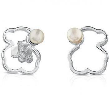 Pendientes TOUS Silueta con perla en plata