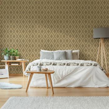 Papier Peint Intissé Ikat Losanges