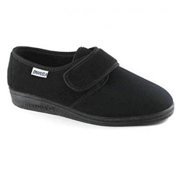 Emanuela Pantofole Donna Inverno 601 N Ciabatta Nero