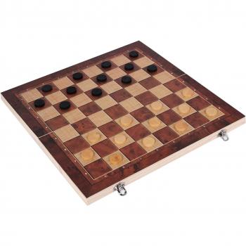 Juego de Ajedrez y Damas de Madera