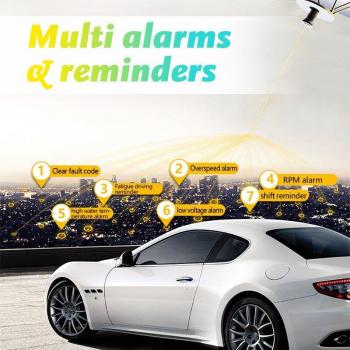 Windshield Speedometer with OBD2 and RPM