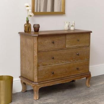 Melody Maison Brown 4-Drawer Wood Chest – Ashwell Collection