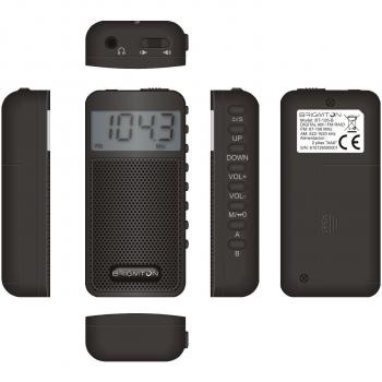 Brigmton BT-126 Radio Portátil Digital Negro